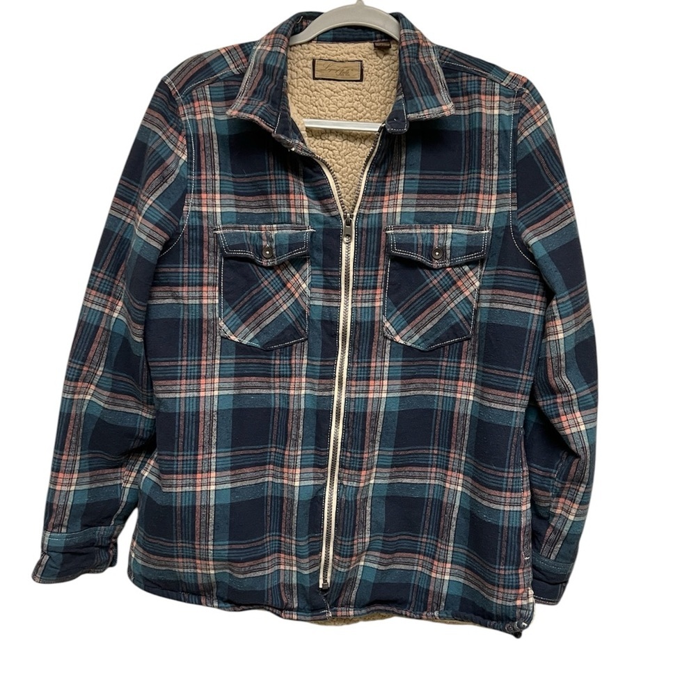 Blue Plaid Lightweight Shirt Jacket